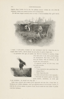 Photoreproductions of drawings, depicting a peasant family, reproduction, page, photomechanical