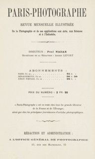 Paris-Photographe première année 1891 No 9, page, magazine, 1891, paper, engraving, printing,
