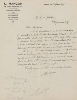 Letter to Philip Zilcken, letter, Letter contains note from Philip Zilcken., writer (clerical