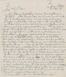 Letter to Mien Cambier van Nooten, letter, writer (clerical worker): Dick Ket, Bennekom,