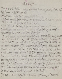 Letter to Andries Bonger, letter, watermark, writer (clerical worker): Émile Bernard, Cairo (city),