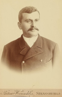 Portrait of an unknown, possibly Meir Wachenheimer, photograph, Portrait of an unknown man with a
