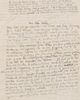 Letter to Héloïse Bernard-Bodin, letter, Letter dated 1898 in later hand., writer (clerical