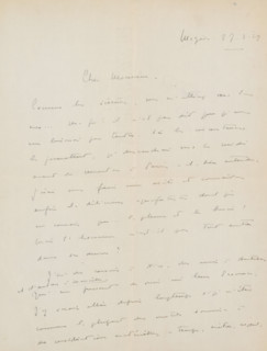 Letter to Philip Zilcken, letter, writer (clerical worker): Simonne Ratel, Megève, 1929-02-27,