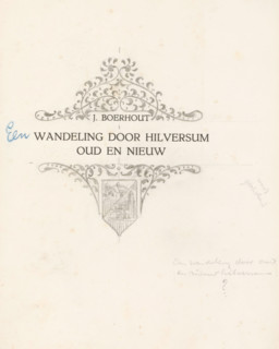 Design for a chapter title with ornaments and vignette, drawing, book illustration (design), Design