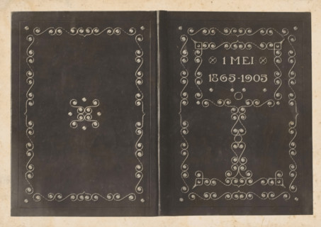 Band of the album 1865-1905, photograph, name: 'RWP de Vries', annotation: 'let this be made into a