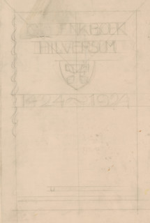 Dossier regarding the Memorial Book Hilversum 1424-1924, drawing, letter, photograph, document,