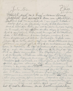 Letter to Mien Cambier van Nooten, letter, writer (clerical worker): Dick Ket, Bennekom,