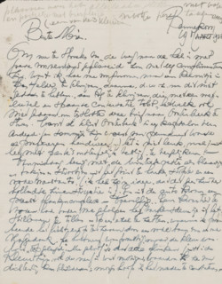 Letter to Mien Cambier van Nooten, letter, writer (clerical worker): Dick Ket, Bennekom,