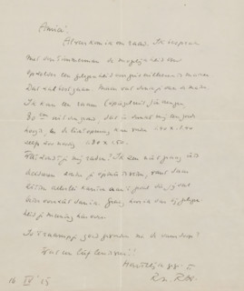 Letter to Willem Bogtman, letter, writer (clerical worker): Richard Nicolaüs Roland Holst,