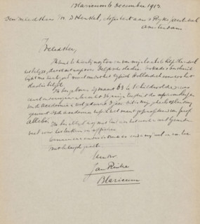 Letter to Max Dittmar Henkel, letter, writer (clerical worker): Jan Rinke, Blaricum, 1913-12-06,