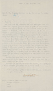 Letter to Françoise WM Bonger, letter, watermark, writer (clerical worker): Sven Sandström, Lund,