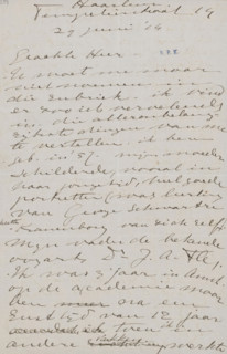 Letter to esquire Hendrik Teding van Berkhout (1879-1969), letter, writer (clerical worker): Etha