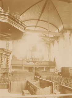 Interior of the Reformed Church in Coevorden, photograph, annotation: 'IV', annotation: 'Church in