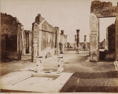 Remains of Cornelio Rufo's house in Pompeii, Casa di Cornelio Ruffo Pompei, photograph, collector's