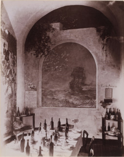 Interior of the dining room of Hotel Pagano in Capri, Italy, Hotel Pagano, Capri, photograph,