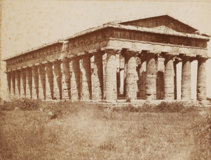 Tempio di Nettuno, Temple of Neptune, Paestum, Italy, Pesto, photograph, number: 'No. 4116 ?',