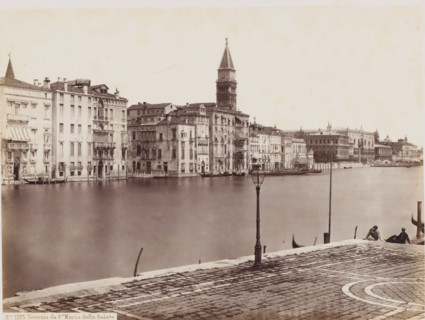 View of the Grand Canal and the Sante Maria della Salute in Venice, Italy, Venezia da Sa Maria