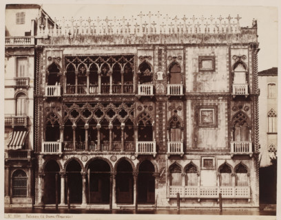 View of Palazzo Cà d'Oro in Venice, Italy, Palazzo Cà Doro. (Venezia), photograph, number: '46',