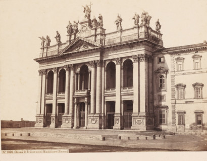 View of the Basilica of St. John Lateran in Rome, Italy, Chiesa di S. Giovanni Maggiore (Roma),