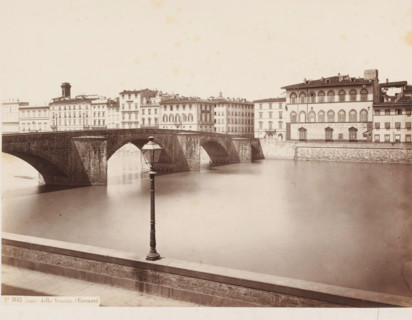 Ponte della Grazia. (Firenze), View of the Ponte della Grazia over the Arno in Florence, Italy,