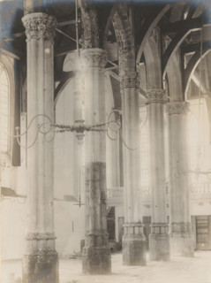 Interior of the Nieuwezijds Chapel in Amsterdam, photograph, annotation: 'Amsterdam, NZ Chapel,