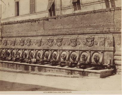ANCONA Fontana delle Tredici Cannelle, Fountain of Calamo in Ancona, photograph, number: '4273.',