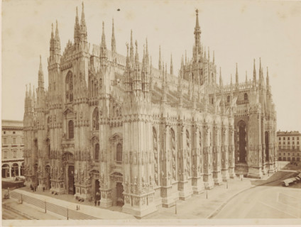 Milan Cathedral, MILAN. LA CATTEDRALE DAL PALAZZO REALE, photograph, number: '3818.', Milan, c.
