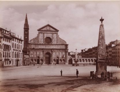 Facciata della Chiesa di Santa Maria Novella, compiuta da LB Alberti?, View of the Santa Maria