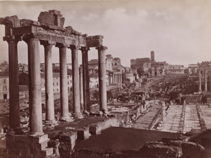 Fôro Romano, Roman Forum with Temple of Saturn in Rome, Italy, Roma, photograph, number: '103.',