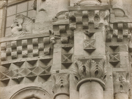 East Church, 1. Frieze 4., View of the sculpture of a frieze of Bamberg Cathedral, album page,