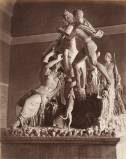 Museo di Napoli - Toro Farnese, Farnese Stier, album page, photograph, This photo is part of an