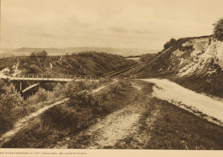 View of the Staatsspoorweg in the Geuldal near Eys, Limburg, The Staatsspoor in the Geuldal (near
