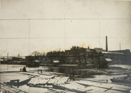 Westerdok under the snow in Amsterdam (former title), De Zandhoek in Amsterdam (former title), The