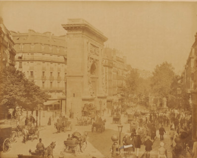 Boulevard St. Denis with the Porte St. Denis, Paris, France, photograph, France., inscription: '228