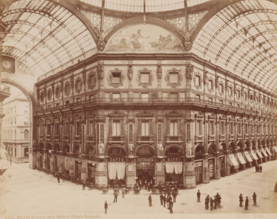 Dome of Galleria Vittorio Emanuele, Milan, Italy, photograph, Italy., caption: '4608. MILANO.