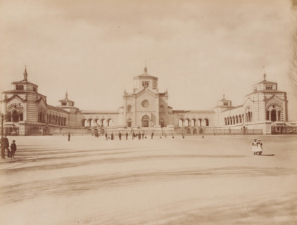 Veduta generale del. famedio, Cimitero Monumentale, Milan, Italy, photograph, Italy., caption: