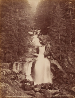 Waterfall, Triberg, Germany, photograph, Triberg as stated in the inscription should officially be: