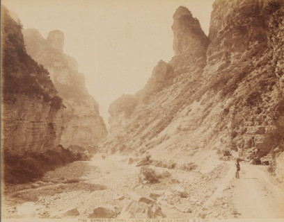 Ligne du Sud de la France, Gorges de Cians', France, photograph, inscription: '7166. GORGES DE
