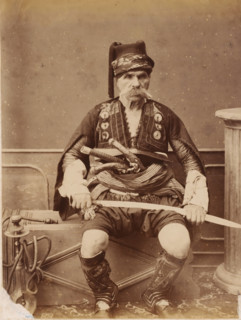 Portrait of old man in traditional costume, dervish?, photograph, dervish?., c. 1880 - c. 1900,