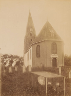 View of the St. Anthony's Church in Surhuizum, photograph, annotation: 'Surhuizen (Friesland),