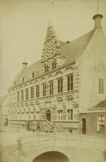 View of the chancery in Leeuwarden, photograph, inscription: '9 Leeuwarden sic. Nieuwe Stad',