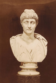 Sculpture (bust) of Faustina, Museo Vaticano, photograph, photographer: Libreria Spithöver, c. 1850