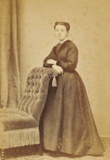 Portrait of an unknown woman from the Marmelstein family, photograph, carte-de-visite,