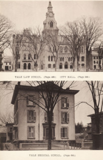 Yale Medical School, Yale Law School, page, photomechanical print, photographer: James Notman, New