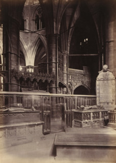 Chapel of St. Edmund at Westminster Abbey, photograph, page, photographer: John Harrington, c. 1864