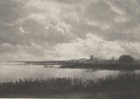 Impression de Pluie sir le Lac de Chiem, View of the Chiemsee, page, photomechanical print,