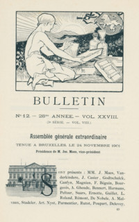 Bulletin, Association belge de photographie, book, 1901-12, paper, printing, wood engraving,