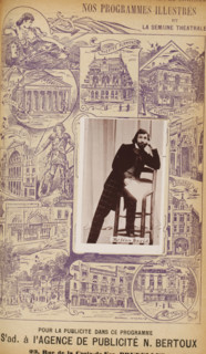 Portrait of Léon David, page, photomechanical print, c. 1895 - in or before 1900, paper, collotype,