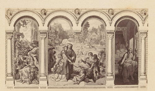 Photo reproduction of a scene from the fairy tale Die Sieben Raben by the Brothers Grimm by Moritz
